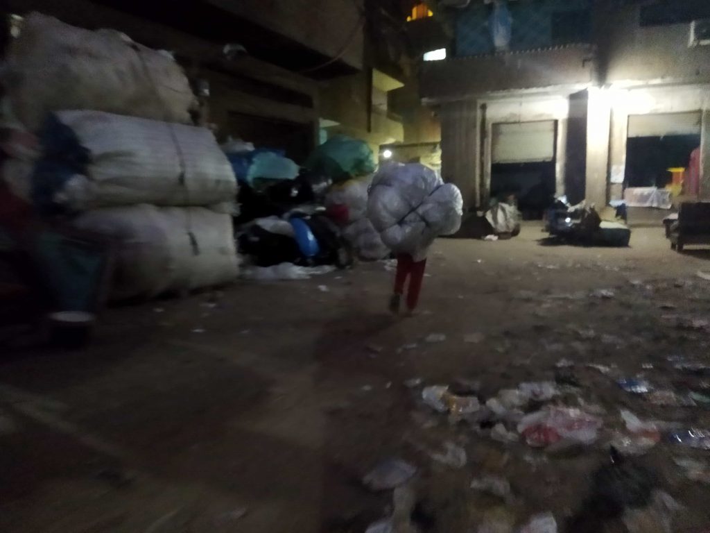 Kahire'de Mansheya Nasir mahallesinden bir görüntü