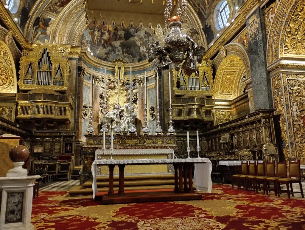 St. John's Co-Cathedral sunak kısmı, Valletta, Malta