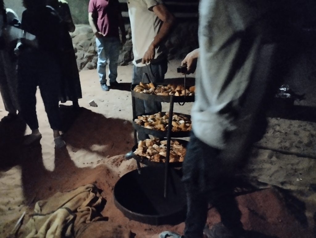 Zara yemeği, Wadi Rum, Ürdün