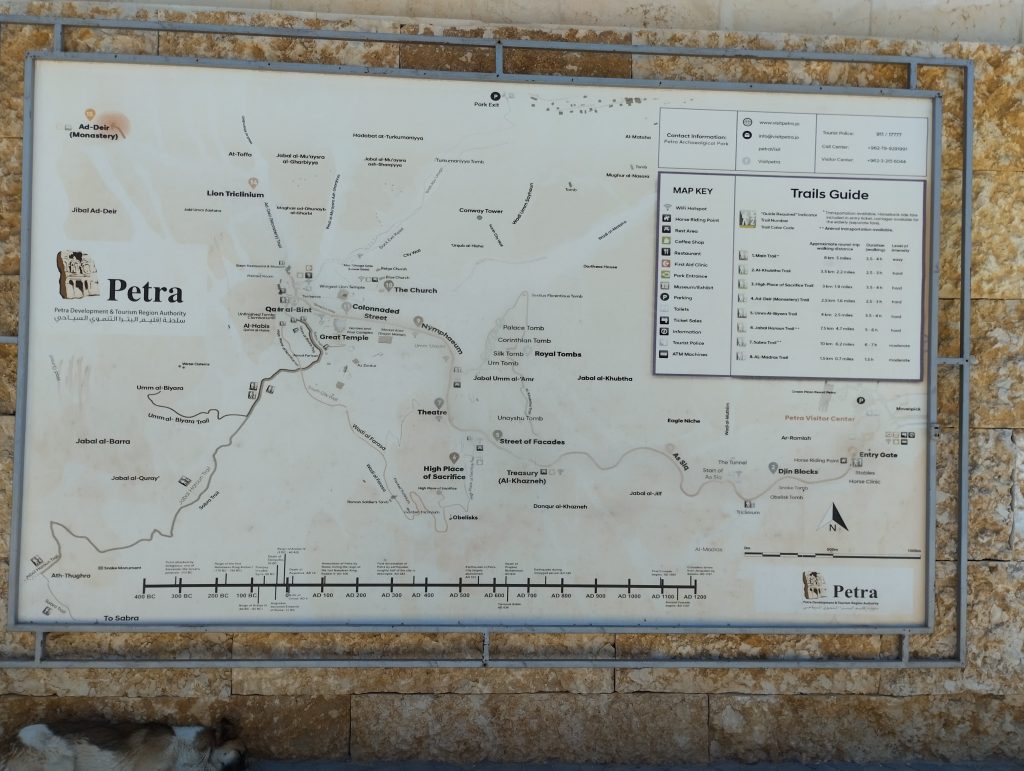 Petra haritası, Petra, Ürdün