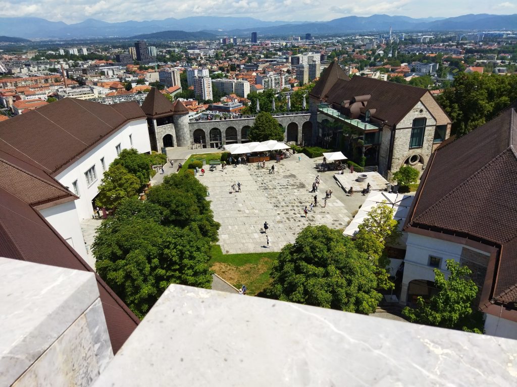Ljubljana Kalesi iç avlu, Slovenya
