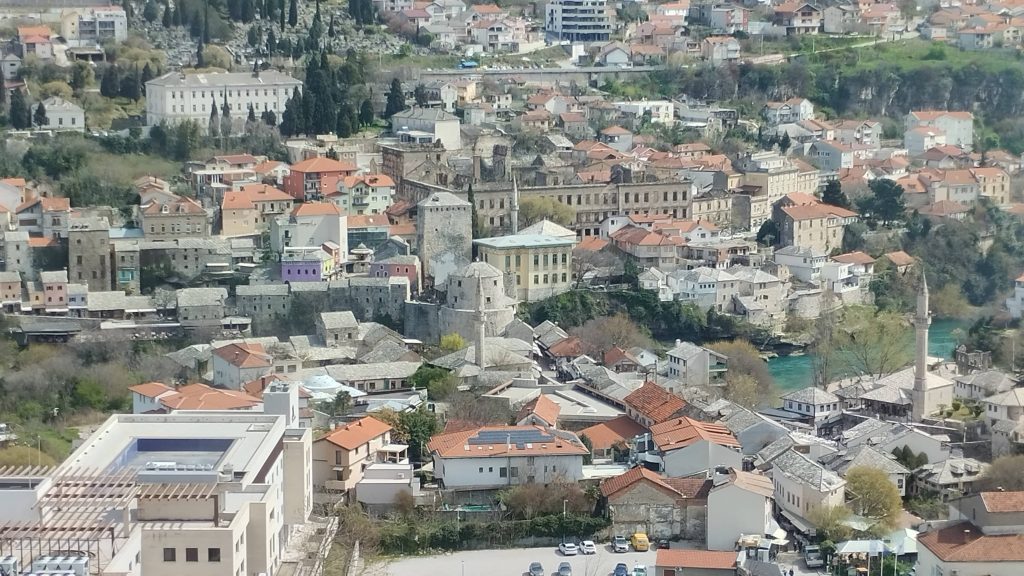 Mostar Çan Kulesi'nden manzara, Bosna-Hersek