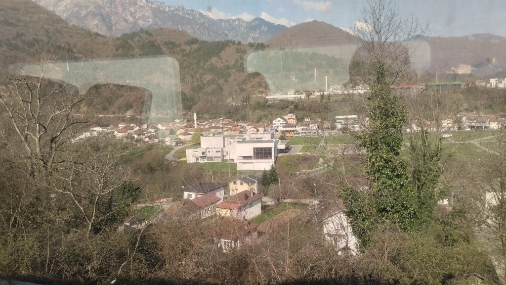 Saraybosna Mostar treninden manzara, Bosna-Hersek