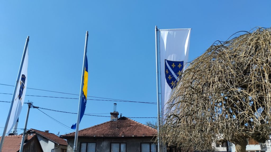 Bosna-Hersek bayrakları, Saraybosna, Bosna Hersek