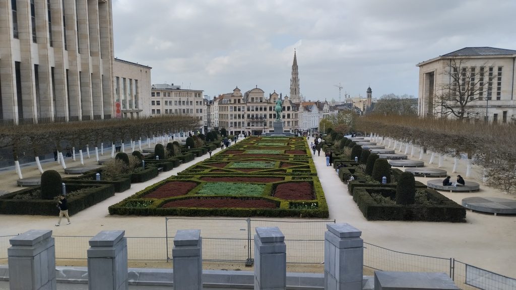 Jardin du mont des arts, Brüksel, Belçika