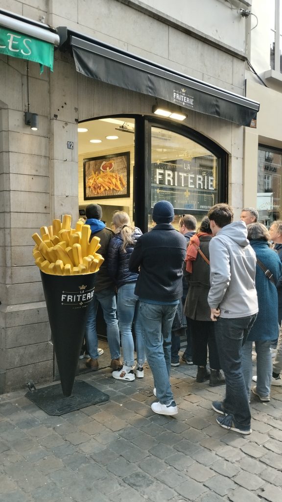 Patates kızartması dükkanı, Brüksel, Belçika