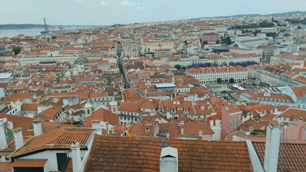 São Jorge Kalesi'nden Lizbon manzarası, Lizbon, Portekiz
