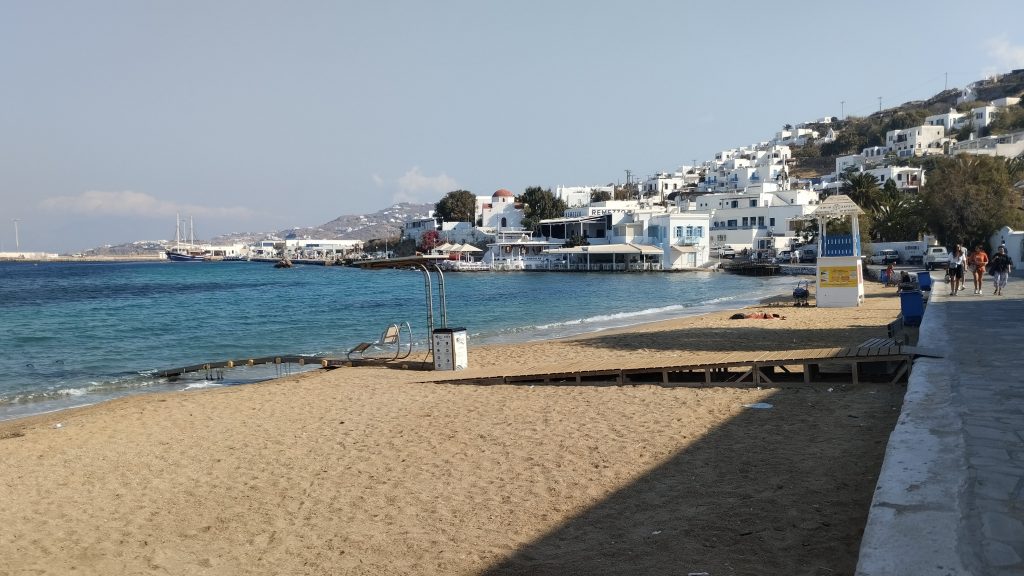Paralia Choras Mikonou, Mikonos, Yunanistan