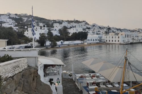Mikonos manzarası, Yunanistan