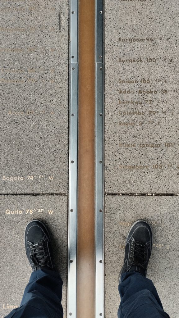 0 meridyeni çizgisi, Greenwich Gözlemevi, Londra