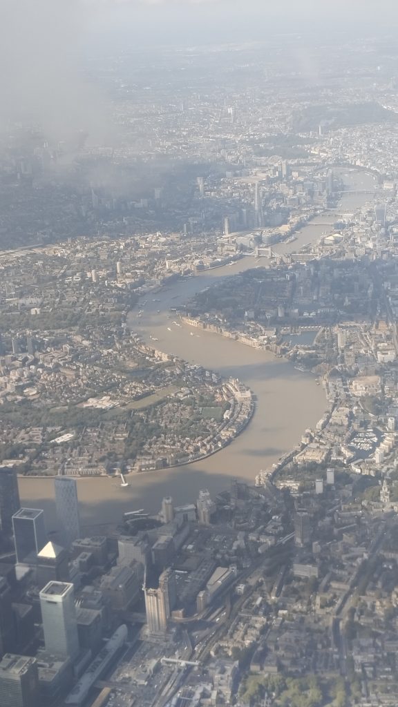 Uçaktan Londra manzarası, Birleşik Krallık
