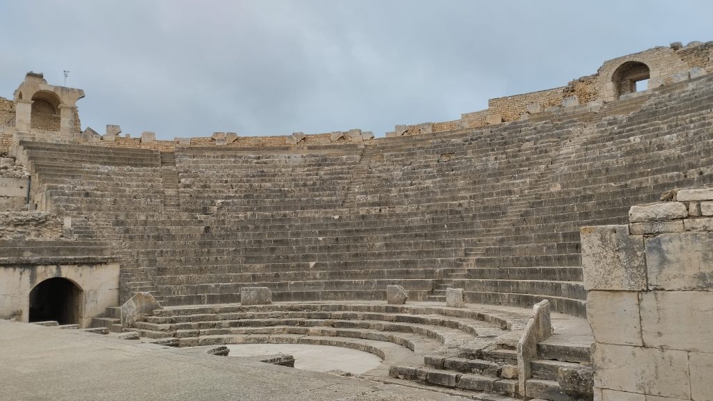Amfitiyatro, Dougga, Tunus