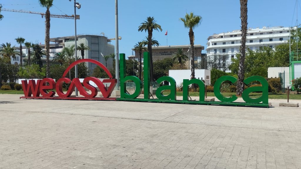 Wecasablanca yazısı, Kazablanka, Fas