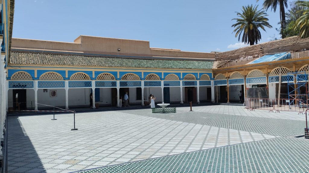 Bahia Sarayı Mermer Avlu, Marakeş, Fas